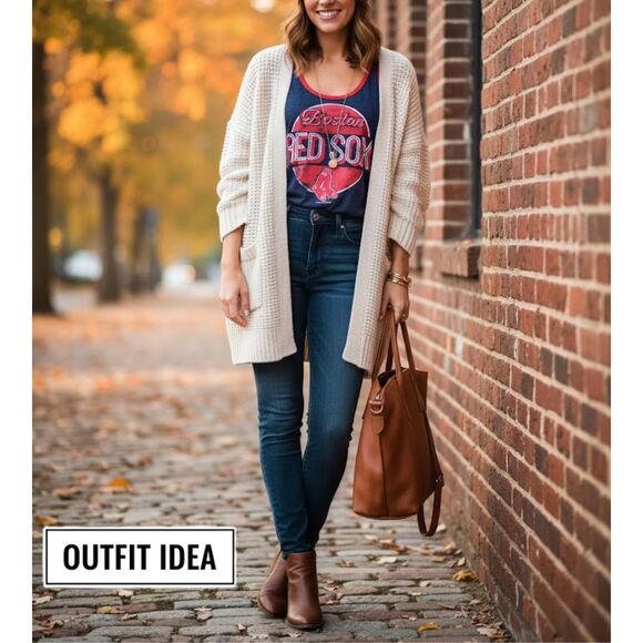 NWT Boston Red Sox Tank Top Navy Red Racerback Sleeveless Genuine MLB Baseball M - Picture 11 of 11